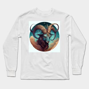 Gorgeous mystical image of a Ram. Long Sleeve T-Shirt